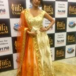 Nabha Natesh Instagram - Happy Ugadi ✨last night from IIFA Utsavam. This beautiful Anarkali suit by @preetiskapoor ☺️☺️#iifautsavam#aboutlast#day1#hyderabad#nabhanatesh.