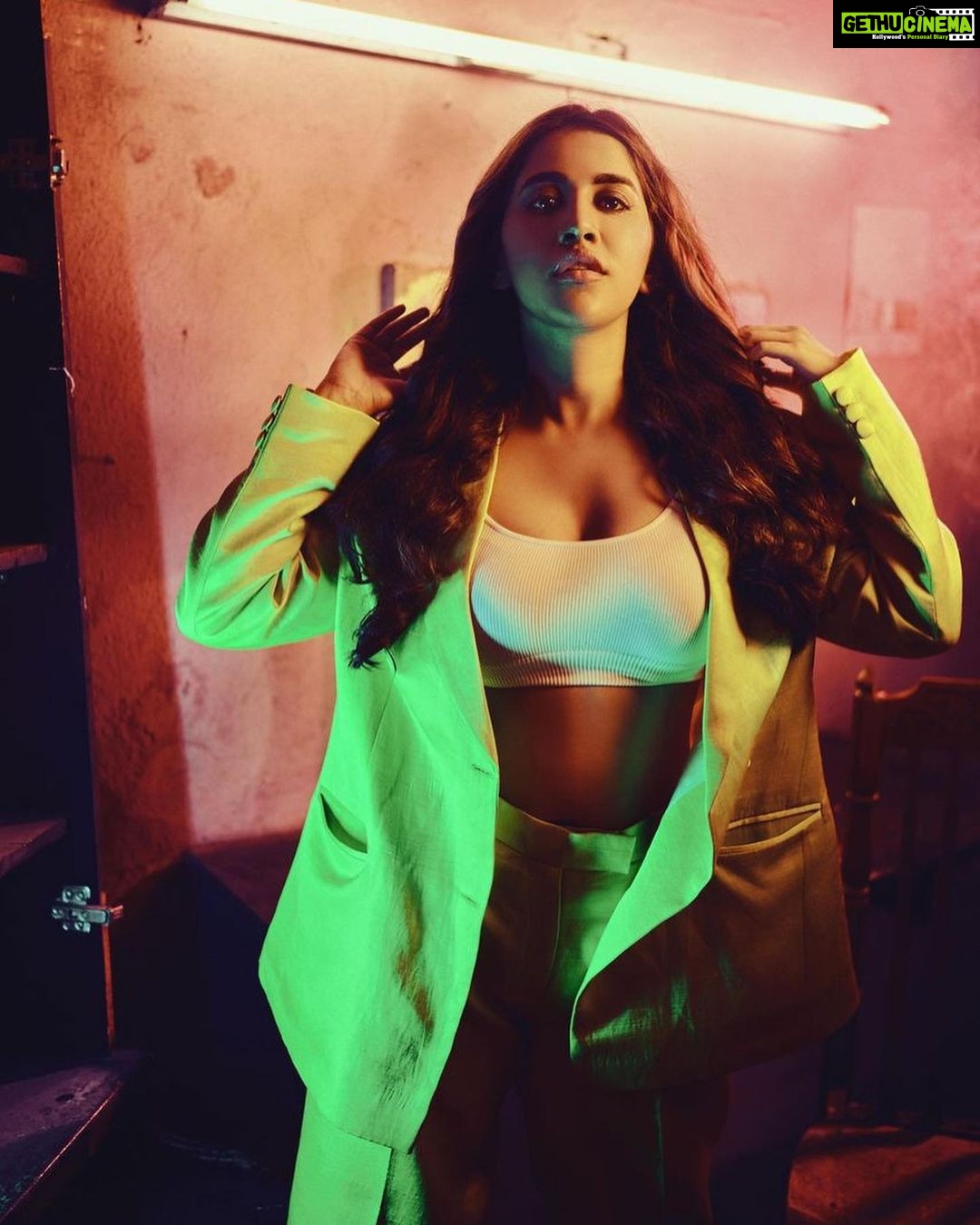 Nabha Natesh Instagram - As you know, madness is like gravity...all it takes is a little push -Joker : : Photography @shreyansdungarwal Outfit @feathersbtq Styled by @impriyankasahajananda Curated by @sunnybond MUA : @iramakeupstudios Hair : @Durgaraokavala Ast by : @barathkumarpalakurthi @dilipkotyada