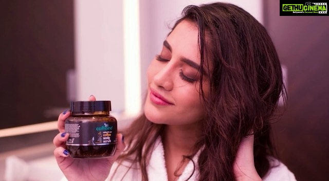 Nabha Natesh Instagram - Wanna know the secret to my healthy hair? I found a revolutionary product! India's 1st Coffee Scalp Scrub by @mcaffeineofficial that is proven to reduce dandruff by 99%! When I used it for the 1st time 2 months ago, I felt the difference instantly. The scrubbing action from the coffee particles helped in deep cleansing my scalp and it feels so clean & non-greasy these days! And as my scalp health improved, my hair became MUCH healthier. It is literally a master product for your hair as only a healthy scalp leads to a healthy hair! Go get your hands on this scalp saviour from mCaffeine’s website - www.mcaffeine.com & use my code - NABHA20 - for an extra 20% off! Happy scrubbing! Video captured and edited by - @bhanutejaphotography & @9vphotography #mCaffeine #CoffeeForHair #CoffeeScalpScrub #brewforyourhair