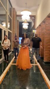 Nabha Natesh Instagram - A little late to the party but just in time to have fun !! @sujaynaidu @harshasingh512 @abhilasha_kulkarni @mahitha_prasad