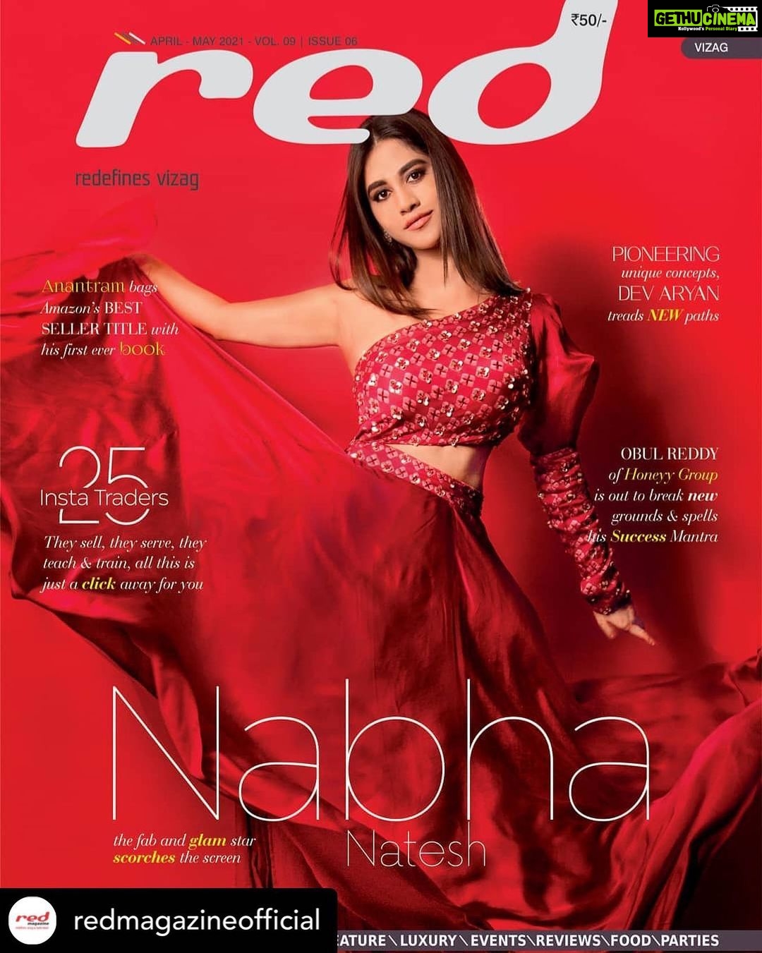 Nabha Natesh Instagram - On the cover of the summer edition of @redmagazine ♥️ grab ur copy ! Posted @withregram • @redmagazineofficial It’s not even May yet and it’s scorching hot. Well, so is Nabha Natesh of iSmart Shankar fame who features on our cover page this month. Quietly reaching the top echelons of the film industry, Nabha will soon be seen reprising the role of Radhika Apte in the Telugu remake of Andhadhun. We are back again with Round 2 of Instagram sellers. Apart from home bakers, we feature people from other genres like DIY, resin art, event planners and language trainers. M.Obul Reddy, CMD, Honeyy Group aims to enter the Guinness Book of World Records, selling one million sq.ft. in a month’s time. ‘Can’t stop, won’t stop’ – that is the motto of Dev Aryan. Besides heading Pioneer Marketing Corporation, Dev aspires to pursue three more master degrees and a Ph.D. Rana Uppalapati tells us why Anantram Ganapati’s very first book earned him the Amazon’s Best Seller Title. Feeling the Monday blues? Then head to Ayur Bay, a wellness centre at The Bheemili Resort, Managed By Accor Group, for that much-needed relaxation and rejuvenation. Stay tuned next month for more such action-packed content! To subscribe red magazine, contact us on 88854 88854 or info@redmagazine.in #redcoverpage ##redpublications #magazineshoot #brandingstrategy #digitalmarketing #socialmediamarketing #webdevelopment #paidadvertising #offlinemarketing #interviews #featuring #reviews #Promotions #redmagazine #magazinesubscription #branding #businessadvertising