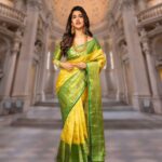 Nabha Natesh Instagram – This truly timeless Kanchipattu saree from @rsbrothersindia stole my heart at the first sight itself. It is definitely a piece of treasure that exudes our rich traditional values.

Outfit  by @rsbrothersindia 
Jewellery by @rsbrothers_jewellers 
Pic by @chinthuu_klicks 
Styled by  @meghanaalluri 

#lovewearingsaree #kanchipattusaree #kanchisaree