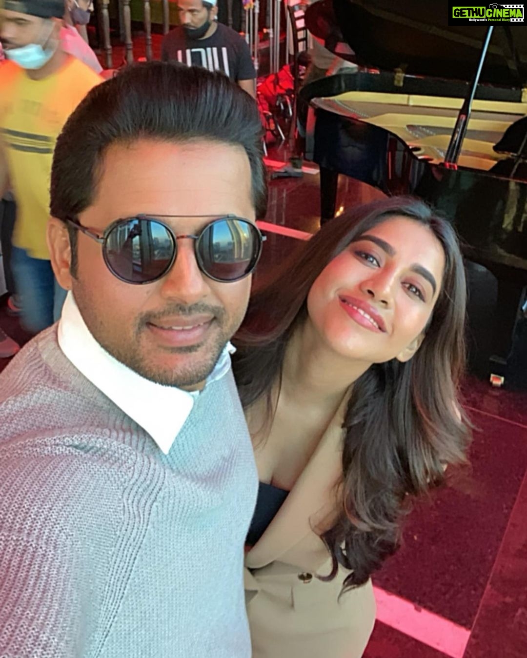 Nabha Natesh Instagram - Super excited to have started this one ✨✨#nithin30 @actor_nithiin @merlapaka : : : #newbeginnings #newmovie Dubai, United Arab Emirates