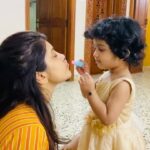 Nabha Natesh Instagram - Hands down the cutest makeup artist I have ever had ♥️♥️♥️♥️#aanyababy