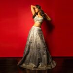 Nabha Natesh Instagram - 🍎 : : : Styled by @impriyankasahajananda Outfit @archithanarayanamofficial Jewelry @kushalsfashionjewellery Photography @chinthuu_klicks