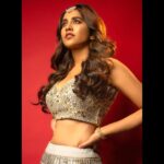 Nabha Natesh Instagram - 🌹 : : : : : Styled by @impriyankasahajananda Outfit @archithanarayanamofficial Jewelry @kushalsfashionjewellery Photography @chinthuu_klicks