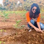Nabha Natesh Instagram - I've accepted #HaraHaiTohBharaHai #GreenindiaChallenge Inspiration from @MPsantoshtrs Planted 3 saplings. Further I am nominating @sreenivasbellamkonda @anuemmanuel @nidhhiagerwal to plant 3 trees & continue the chain special thanks to MP Santhosh garu for taking this initiative.