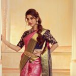Nabha Natesh Instagram - R.S.Brothers exclusive wedding collection. Bright up your wedding with beautiful sarees, gowns and Lehengas. Saree by @rsbrothersindia Jewelery by @rsbrothers_jewellers