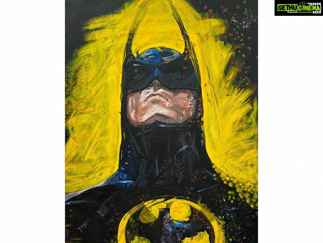 Nabha Natesh Instagram - It's not who I am underneath, but what I do that defines me - Bruce Wayne/Batman An ode to BATMan, Took me 6/7 sessions to make this and the process was exhilarating .. u gotta see it live , u ll super be proud of me ☺️ Aayyy🙋🏻♀️if u are a BATMAn fan