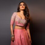 Nabha Natesh Instagram - Pink rose : one with thorns !! : : : : : : : : Styled by @impriyankasahajananda Outfit @@archithanarayanamofficial Accessories@bandhan_emporio Ring @jatinmorjewels Asst by @sravya_lp Photography @chinthuu_klicks