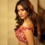 Nabha Natesh Instagram - Toasty !! : : : : Styled by @impriyankasahajananda Outfit @archithanarayanamofficial Photography @chinthuu_klicks MUA : @iramakeupstudios Hair : @Durgaraokavala Ast by : @barathkumarpalakurthi @dilipkotyada