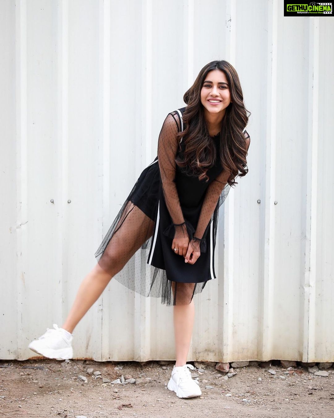 Nabha Natesh Instagram - If world was just black and white ,life would be so colourful!! : : : : : : : : : : Styled by @impriyankasahajananda Outfit @houseofshachi Asst by @sravya_lp Photography @rajiv.krishna.14