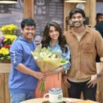Nabha Natesh Instagram - Couldn help but share these lovely pictures from yesterday ☺️ on the sets #BSS8 @sreenivasbellamkonda #santhoshsrinivas @dopdudley @thisisdsp #sumanthpictures @vidyuraman @naveenkumarbukka