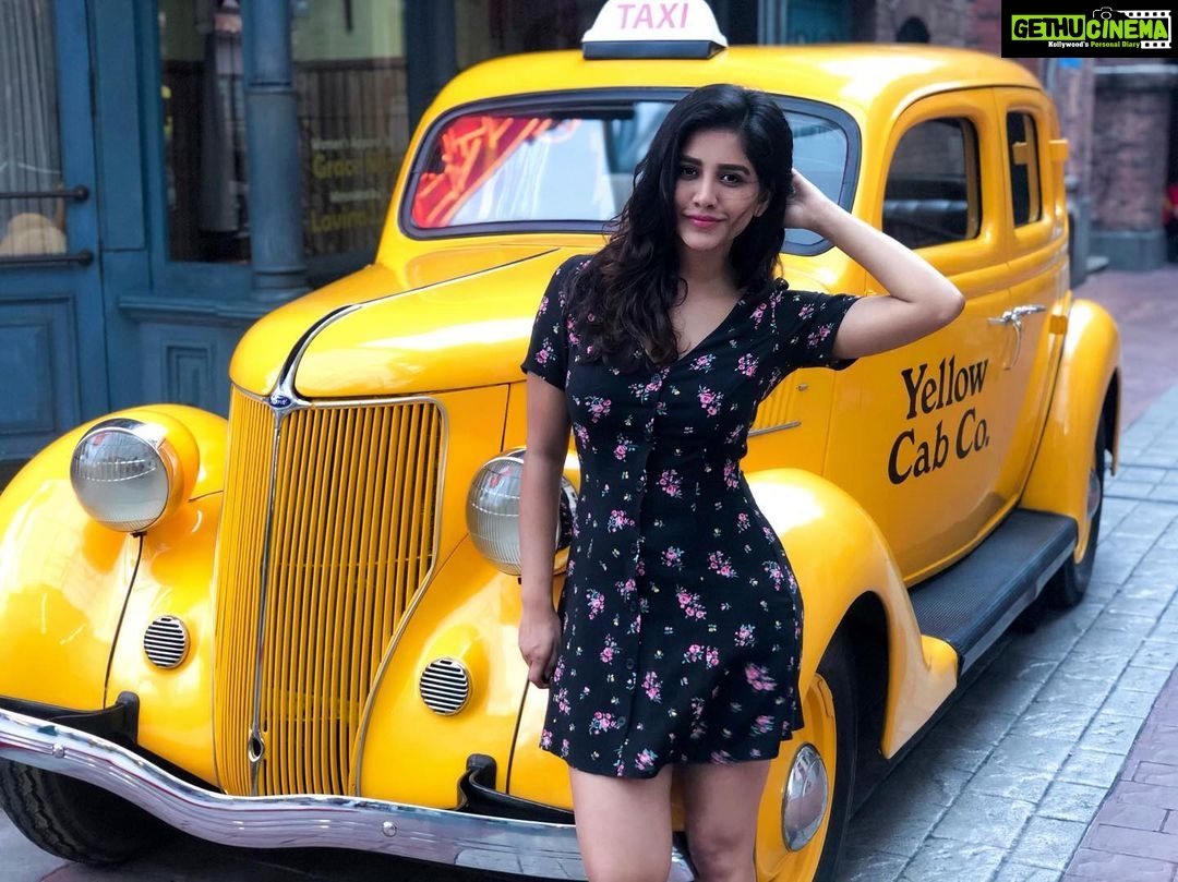 Nabha Natesh Instagram - The one with the yellow cab 🚕