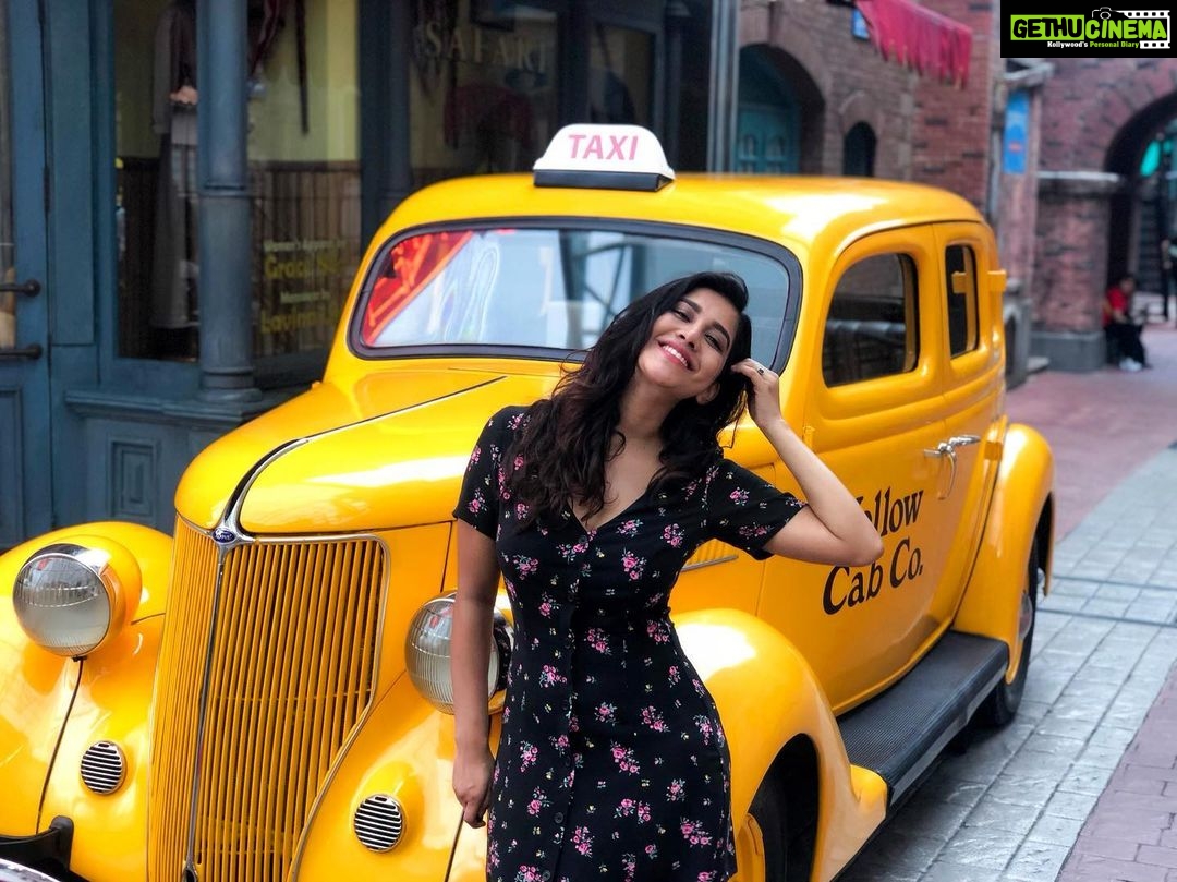 Nabha Natesh Instagram - The one with the yellow cab 🚕
