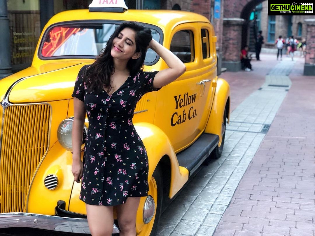 Nabha Natesh Instagram - The one with the yellow cab 🚕