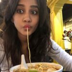 Nabha Natesh Instagram - Life of a foodie 🥘🍤🥘🥙 : : : #nabhaXtravel#nabhaXfoodlove Malaysian Food Street, Resorts World Sentosa