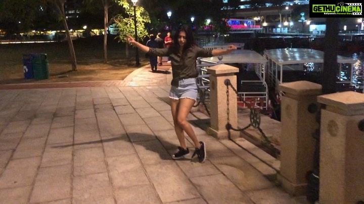 Nabha Natesh Instagram - The One with the dance like no one s watching nonsense !! 😝 Clarke Quay