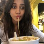 Nabha Natesh Instagram - Life of a foodie 🥘🍤🥘🥙 : : : #nabhaXtravel#nabhaXfoodlove Malaysian Food Street, Resorts World Sentosa