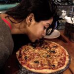 Nabha Natesh Instagram - Kiss ur pizza before u eat it . Swipe left to see how 😛