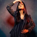 Nabha Natesh Instagram - Just a little extra!! 🔥 : : : : : : : : : : Styled by @officialanahita Outfit: ‭‭@elishawadhwaniofficial Accessories: @accessoriesbyanandita Photo: @thewhitedoorstudio