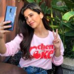Nabha Natesh Instagram - Looking cute, might delete later. Err... no I won't. Love my new @oneplus_India phone 😍 #OnePlus7
