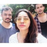 Nabha Natesh Instagram - happy #rakshabadhan ya’ll. Just reminding you idiots @nahushachakravarthi @arjunroute @raagagowda22 @jahnavi_gowda_ , better get me some gifts 🎁 no one can protect u guys from me otherwise 😋 #happyrakshabandhan