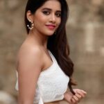 Nabha Natesh Instagram - Palattttt☺️ : : : : : : : : : : : : : Styled by @impriyankasahajananda Outfit @trisaradesign Accessories @bellofox Ring @chic_therapy_ #styledbypriyankasahajananda