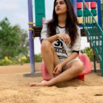 Nabha Natesh Instagram - First played and then took pictures😬evn though my hair looks super neat ☺️I did play first !!! no one can resist these. Agree?