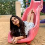 Nabha Natesh Instagram - First played and then took pictures😬evn though my hair looks super neat ☺️I did play first !!! no one can resist these. Agree?