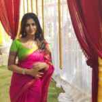 Nabha Natesh Instagram - Mommy’s saree to the rescue as usual ☺️☺️☺️😬 . . . . #weddingseason#bengaluru#nabhanatesh