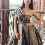 Nabha Natesh Instagram - #throwback🔙 #siima2018 . Photo credits to our talented photographer @manvithaharish_official madam😘 still in love with @savitha_reddy’s magical gown❤️