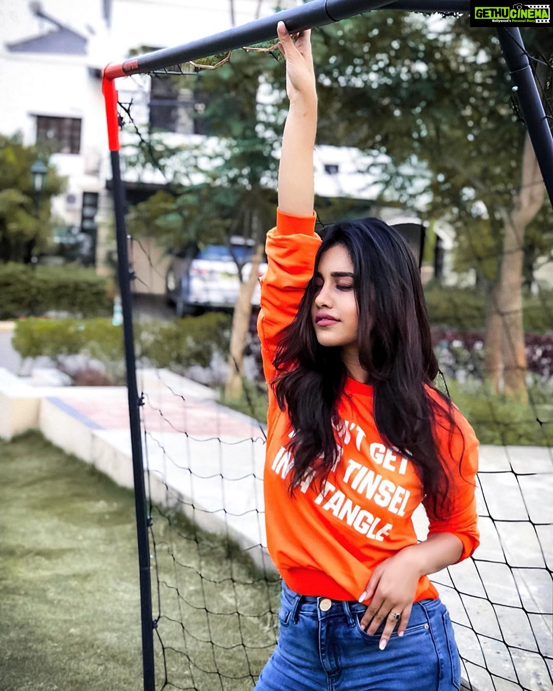 Nabha Natesh Instagram - Would have worn my shoes if I was keen to play 😬u do the math !