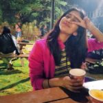 Nabha Natesh Instagram - before and after a coffee on a midnight getaway 👻 ☺️ . . any night-out plans for the weekend ? : : : #aboutlastweek#nightout #nabhanatesh #nabha#coffeelover