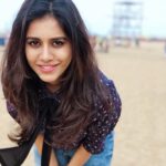 Nabha Natesh Instagram - I don’t know what made me so happy,if it was the beach or the @cornetto which btw I had after years😍 could be the combo 🥰 . . . .#nabhanatesh #nabha#beachvibes #cornetto#seaside Chennai, India