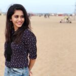 Nabha Natesh Instagram - I don’t know what made me so happy,if it was the beach or the @cornetto which btw I had after years😍 could be the combo 🥰 . . . .#nabhanatesh #nabha#beachvibes #cornetto#seaside Chennai, India