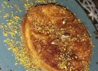 Naira Shah Instagram - Jee karda dilaadu tujhe Bhurj Khalifa! 😋😉💃 (my fav turkish kunafa had to feature in this😍) #dubai#2021#chilling Dubai UAE
