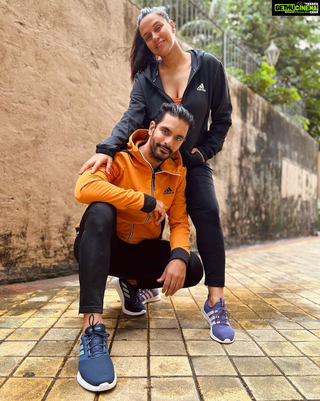 Neha Dhupia Instagram - Our evening walks are an essential part of our daily routines, it is our time to really unwind and spend some quality time together. So when It comes to the right walking shoes , we need to make sure they are comfortable and lightweight, so our go-to are the shoes from the adidas walking range. That’s not all, they are also super stylish, so be sure to get your hands on them! Walk in to the nearest adidas store, Or order it from the comfort of your home at adidas.co.in https://bit.ly/3J4H924 @flipkartlifestyle , @amazonfashionin @myntra @ajiolife & @nykaafashion #ADIDASWALKINGRANGE #CREATEDWITHADIDAS