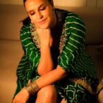 Neha Dhupia Instagram - Could ve said #gogreen ☘️🌱 … but we all already know that!! 😍 . . . . . . . . Outfit : @nupurkanoiofficial Jewelry : @aquamarine_jewellery Styled by @ayeshakhanna20 Muah : @mitavaswani 📸 @sanjaydubeyphotography
