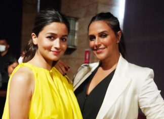 Neha Dhupia Instagram - With our eternal sunshine ☀️ @aliaabhatt … spoke about #darlings on stage and everything else off stage ☀️😍♥️