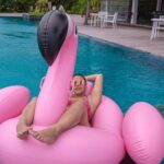 Neha Dhupia Instagram - Feeling FLY like a flamingo 🦩… . . . . . . . . @nokumaldives @oneaboveglobal @ahmd_ayaaz Noku Maldives Resort
