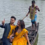 Neha Sharma Instagram - Can’t stop smiling..Thank you for all the love you are giving us for our song #pehlipehlibaarish What was the joke though? @aaysharma #reels #reelitfeelit #reelsinstagram