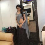 Nikki Tamboli Instagram - #kanchana3 #halfsareeswag😍 @nivetha_joseph thanks for all the lovely costumes ❤️ how was the movie guys ?? ECR