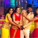 Nikki Tamboli Instagram - #kanchana3 My favourite song is out now 😘💋 #orusattaiorubalpam