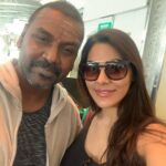 Nikki Tamboli Instagram - Hello..Chennai vanakkam🙏🏻 #raghavalawrence #nikkitamboli 🌹