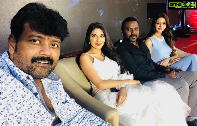 Nikki Tamboli Instagram - #shakeyobody #kanchana3 few stills from today’s pre release event of Kanchana3 in Hyderabad 🙏🏻#19thapril release world wide #nikkitamboli#nikkitambolifansclub