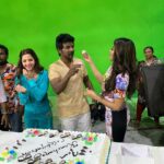 Nikki Tamboli Instagram - #kanchana3 #shootpackupcelebration💋 #memoriesforlife 🎂🥳