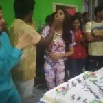Nikki Tamboli Instagram - More than 165 days of Kanchana3 #packupcelebration❤️🎂 #changedmylife #blessed #april2019 #kanchana3 ☺️ #love you all 😘 @Vedhika missed u @oviyahelen_official ❤️ Chennai, India