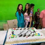 Nikki Tamboli Instagram - #kanchana3 #shootpackupcelebration💋 #memoriesforlife 🎂🥳