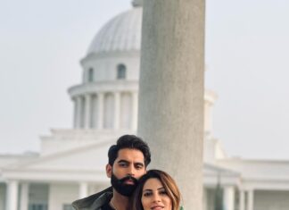 Nikki Tamboli Instagram - Like Peanut Butter and Jelly @parmishverma @nikki_tamboli We’re #ComingSoon on @MeloMusic.official Director @savio.sandhu Vocals @itsafsanakhan & @saajzofficial Music @shevvbeats Team @indr_saini @kvdhillon77